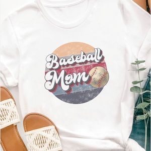 Jerzees dri power BASEBALL MOM tee.